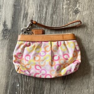 Coach Pastel Wristlet